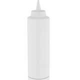 Gastroplast Fişek Uçlu Sosluk,yağlık,sos Şişesi,sos Kabı,ketçap Şişesi,mayonez Şişesi,hardal Şişesi,yağ Şişesi,soskabı,saklamakabı - Beyaz - 1 lt