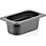 GastroPlast GN 1/4-100 mm Polikarbon Siyah Gastronom Küvet