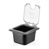 Gastroplast GNPLM-16N Açık Köşeli 1/6 Kapak ve 1 Adet 1/6 150 Polikarbon Plastik Küvet - 2 lt