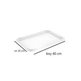 GastroPlast Gphl-01 Polipropilen Pizza Hamur Teknesi Kapağı, 400x300 Mm