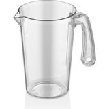 GastroPlast Kabartma Dereceli Ölçü Kabı – Beher ,karaf - Maşrapa , Ergonomik Saplı,gıda ile Temasa Uygun, Dayanıklı Plastik Ölçek Kabı (0.5 Lt / 1 Lt / 2 Lt / 3 Lt / / 5 Lt)