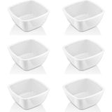 GastroPlast Kırılmaz Sosluk Seti 6’lı – Kahvaltılık, Reçellik, Meze ve Tatlı Servis Kabı | Isıya Dayanıklı Polikarbon Mini Kase | Ev ve Restoran Için - Beyaz - 50 ml