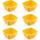 GastroPlast Kırılmaz Sosluk Seti 6’lı – Kahvaltılık, Reçellik, Meze ve Tatlı Servis Kabı | Isıya Dayanıklı Polikarbon Mini Kase | Ev ve Restoran Için - Sarı - 50 ml