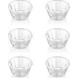 GastroPlast Kırılmaz Sosluk Seti 6’lı – Kahvaltılık, Reçellik, Meze ve Tatlı Servis Kabı | Isıya Dayanıklı Polikarbon Mini Kase | Ev ve Restoran Için - Şeffaf - 60 ml