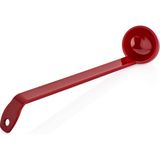 GastroPlast Renkli Sos ve Servis Kepçesi | Profesyonel Mutfak, Ev, Restoran ve Catering Kullanımına Uygun - Isıya Dayanıklı, Hijyenik ve Uzun Ömürlü - Kırmızı - 20 cm