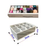 GAT Shop 12 Bölmeli Çekmece Düzenleyici Şal Eşart Çorap Çamaşır Aksesuar Organizer