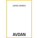 Gates 6PK893 Kanallı Kayış