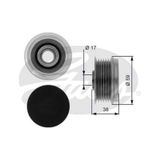 Gates OAP7039 Astra Alternatör Kasnağı