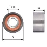 Gates T41234 Triger Gergi Bilyasi 083032 130707592R 2992485