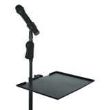 Gator Frameworks Kılıflar Mikrofon Standı Kelepçeli Yardımcı Raf 15" x 11" Yüzey Alanı 4,5 kg Ağırlık Kapasitesi, Siyah, 11" x 15" (GFW-SHELF1115)