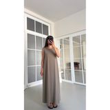 GAUS CO Haki OYS Model Sıfır Kol Basic Elbise GAUS-01729 GAUS-01728
