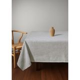 Gauze Fabric Design Folded Keten Plus Dertsiz Ütü Istemeyen Yüksek Kaliteli Açık Krem Masa Örtüsü - 140 x 260 cm
