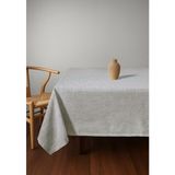 Gauze Fabric Design Folded Keten Plus Dertsiz Ütü Istemeyen Yüksek Kaliteli Açık Krem Masa Örtüsü - 140 x 280 cm