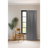 Gauze Fabric Design Safir Gri EKSTRAFOR BÜZGÜLÜ KADİFE DOKULU YÜKSEK KALİTELİ TEK KANAT FON PERDE 400 x 260