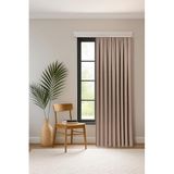 Gauze Fabric Design Safir Kadife Dokulu Haki EKSTRAFOR BÜZGÜLÜ KETEN DOKULU YÜKSEK KALİTELİ TEK KANAT FON PERDE 125 x 260