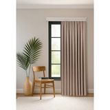 Gauze Fabric Design Safir Kadife Dokulu Yüksek Kaliteli Haki Ekstraforlu Fon Perde - 275 x 270