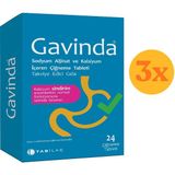 Gavinda 24 Çiğneme Tableti - 3 Adet (72 Tablet)