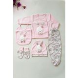 Gaye Bebe Tavşanlı Kız Bebek Layette 5'li Hastane Çıkışı