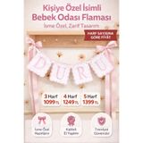 GAYE EV TEKSTİLİ Kişiye Özel İsimli Bebek Odası Kapı Süsü / Flama Banner (Harf Sayısına Göre Fiyatlı)
