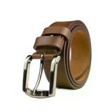 GAYIŞ 3.5cm Hakiki Deri Erkek Kumaş Pantolon Kemeri Siyah Tek Parça Metal Köprülü Klasik Kemer Erkek Kemeri - tosado - 130 cm