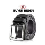 GAYIŞ Battal Boy (Büyük Beden) Kemer - %100 Hakiki Manda Derisi | Büyük Beden Erkek Kot Pantolon Kemeri Erkek Kemeri - Siyah - 140 cm