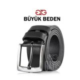 GAYIŞ Battal Boy Kemer - %1oo Hakiki Manda Derisi | Büyük Beden Erkek Kot Pantolon Kemeri | Özel Kutulu