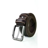 GAYIŞ Kutulu %100 Hakiki Manda Derisi 4cm Erkek Kot-Kumaş-Kanvas Pantolon Kemeri | Hediyelik Çeyizlik Kemer Erkek Kemeri - CRAZY DERİ KAHVERENGİ - 120 cm