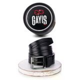 GAYIŞ Kutulu Premium %100 Hakiki Deri 4,5cm Erkek Kot Pantolon Kemeri | Hediyelik Çeyizlik Kemer Erkek Kemeri - Siyah - 135 cm