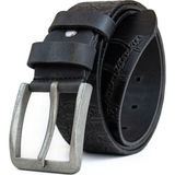 Gayış Özel Kutulu| Premium %1oo Deri | Erkek Kot-Kumaş Pantolon Kemeri | Yumuşak Italyan Deri Kemer - Siyah - 125 cm