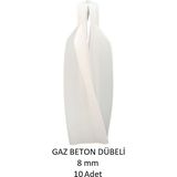 Gaz Beton (Ytong) Dübeli 8 mm (10 Adet)