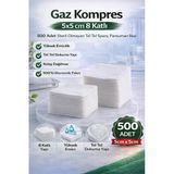 Gaz Kompres 5x5 cm 8 Katlı 500 Adet Steril Olmayan Tel Tel Pansuman Bezi