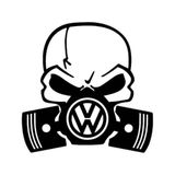 Gaz Maskesi Kuru Kafa Sticker Yapıştırma Vw