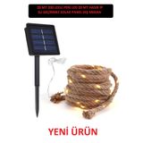 Gazanya Güneş Enerjili 20 Metre 200 Led Dış Mekan Su Geçirmez Peri Ip Işık