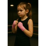 GAZELMANYA 2,5 Metre Çocuk Boks Bandajı Boks Kickbox Muay Thai Sanda El Bandajı 2,5 Metre Çift Sargı Bandaj