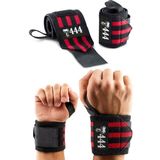 Gazelmanya 2'li Fitness Ağırlık Bilekliği Bilek Koruyucu Wrist Wraps Bilek Sargısı Halter & Fitness & Crossfit 2 Renk Fitness Bilekliği KIRMIZI-SİYAH - Standart - Kırmızı - Siyah