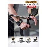 GAZELMANYA Ağırlık Kayışı Bileklikli Ağırlık Kayışı Fitness Bilekliği Ağırlık Bilekliği Grip Pro Lifting Strap