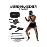 GAZELMANYA Boks Antrenman Kemeri Direnç Lastikli Antrenman Kemeri Direnç Lastiği Seti Egzersiz Lastiği Fitness