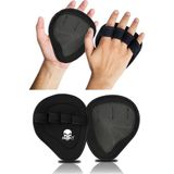 Gazelmanya Grip Pad El Pedi Ağırlık Body Fitness Dambıl Eldiveni Avuç Içi Eldiven Fitness Sünger Elcik Gym Pad - Standart - Siyah
