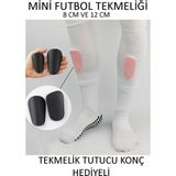 Gazelmanya Profesyonel Mini Tekmelik Konçlu Prof Çocuk Tekmeliği 2 Adet Futbol Tekmelik Sporcu Tekmeliği - Siyah