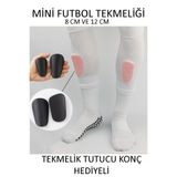 GAZELMANYA Profesyonel Mini Tekmelik Konçlu Prof Yetişkin ve Çocuk Tekmeliği 2 Adet Futbol Tekmeliği Tekmelik