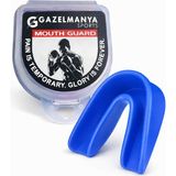 Gazelmanya Silikon Dişlik Boks Kickboks Muay Thai Basketbol Amerikan Futbolu Dişliği ve Dişlik Saklama Kabı - Mavi
