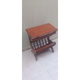Gazete 13683 Sehpa Model Kayın Mdf Torna Tabla Parlak Ceviz Boya Tutmalı El Yapım