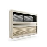 gazi CAMPERSAN KARAVAN PERDESİ VE SİNEKLİĞİ İKİSİ BİR ARADA ÇİFTLİ PLİSE CAM PERDESİ 55X95