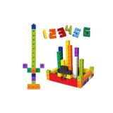 Gazi Kırtasiye Geçmeli Birim Küpler - Snap Cubes - Matematik Küpleri - Akıl Küpleri - 100 Parça - 2x2x2 Cm
