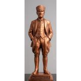 Gazi Mustafa Atatürk Dekoratif 15 cm Atatürk Büstü - Masaüstü ve Kitaplık Odaklı Hediyelik