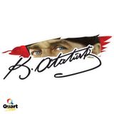 Gazi Mustafa Kemal Atatürk Imza Türk Bayrağı Sticker 20 X 8,5 Cm (488831592)