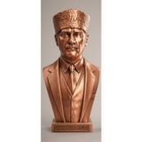 Gazi Mustafa Kemal Büstü Dekoratif 15 cm Atatürk Heykeli Masaüstü Aksesuar Hediyelik