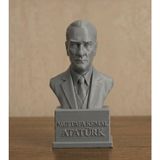 Gazi Mustafa Kemal Dekoratif 15 cm Atatürk Büstü Ofis ve Ev İçin Şık Hediyelik
