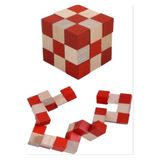 Gazi'nin Oyuncakları Ahşap Snake Küp Zeka Oyunu - Stres Giderici Geometrik Akıl Küpü