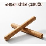 Gazi'nin Oyuncakları Doğal Ahşap Ritim Çubuğu 2 Çift